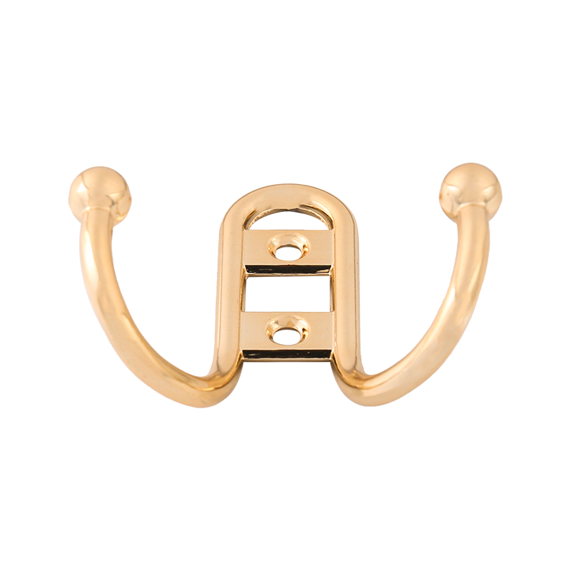 7779 Gold Bright Chrome Double Hook Hook